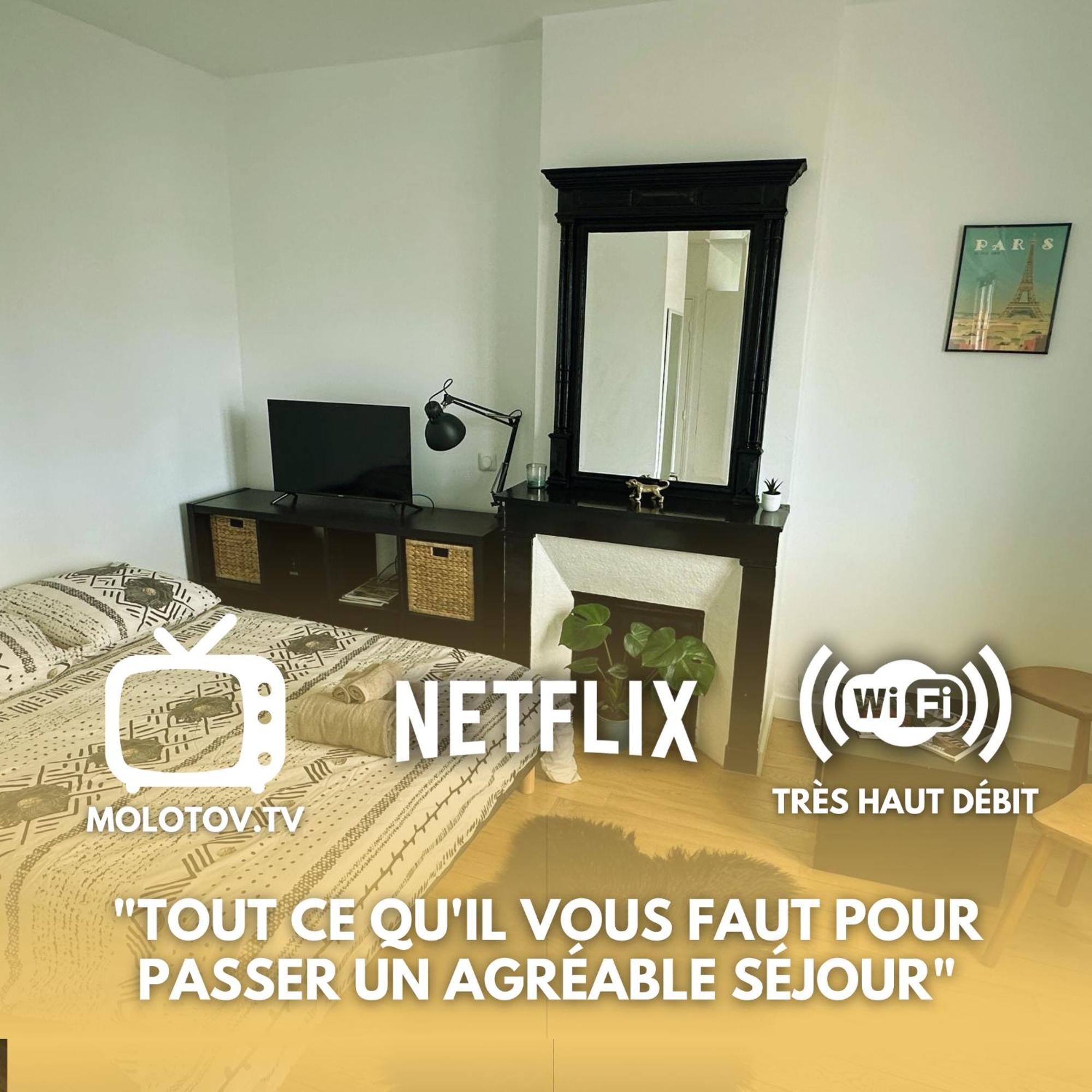巴黎Charmant Studio Au Coeur Du 18E公寓 外观 照片